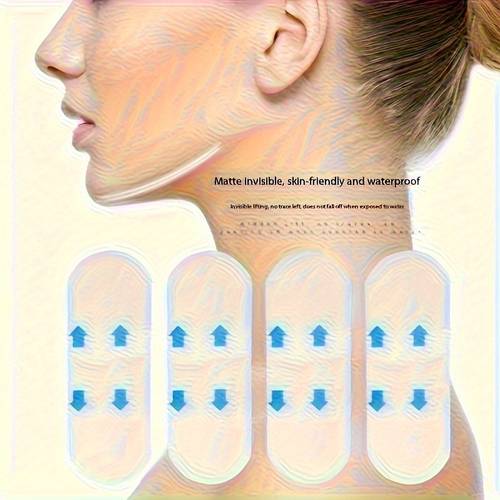 40pcs ultra thin invisible facial lifting invisible tape patches skin tightening v face stickers nose shaping patches for cosplay makeup facial lifting tool suitable for double chin and neck lifting christmas makeup styling supplies
