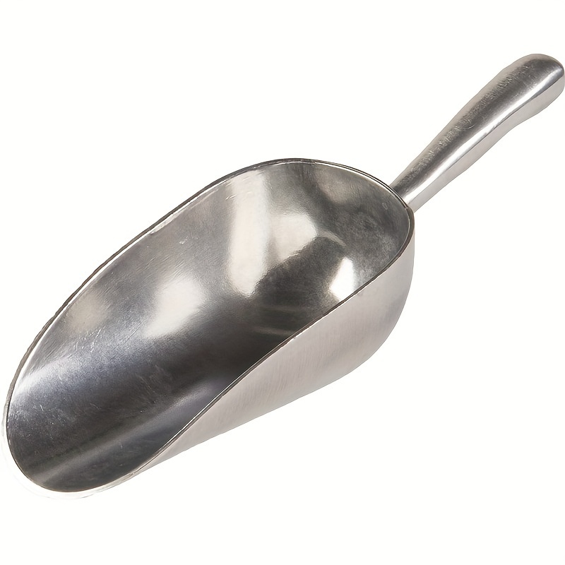 

Cast Aluminum Ice Scoop 12 Oz - Versatile For Bar, Dry Goods, Candy, Spice - Kitchen & Restaurant Use, Durable Metal - 1pc
