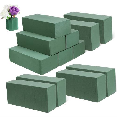 item picture a set of 12 high density floral bricks 14x8x4 5cm 5 51 3 15 1 77inch rectangular blocks ideal for flower shops and arrangements bouquets and floral decorations for birthdays weddings and parties party
