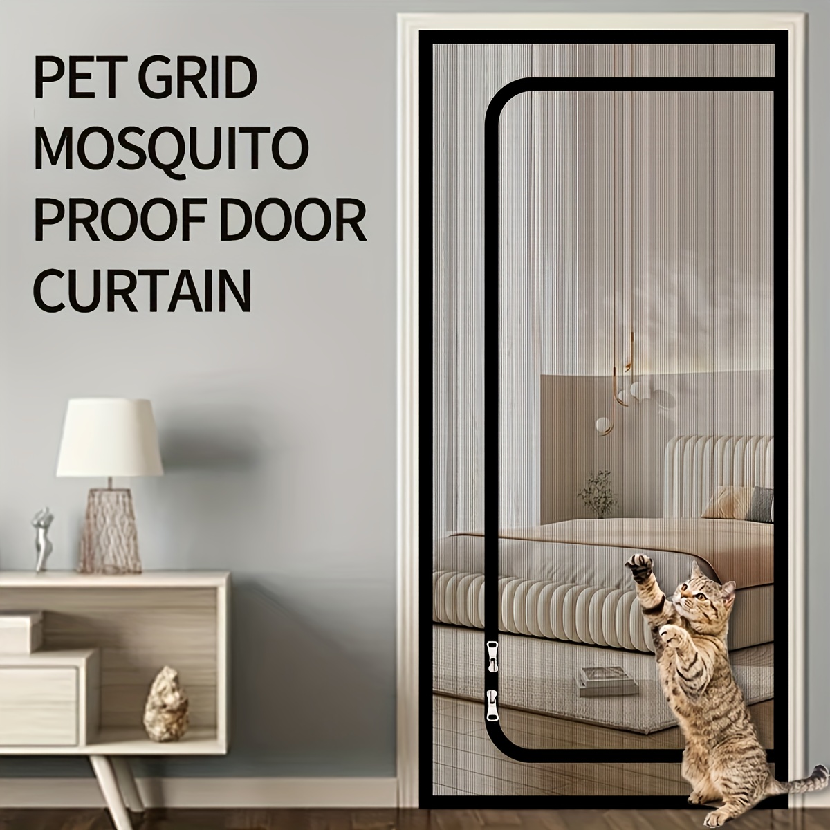 Cat And Dog-proof Door Curtains, U-shaped Design, -proof Mesh, !