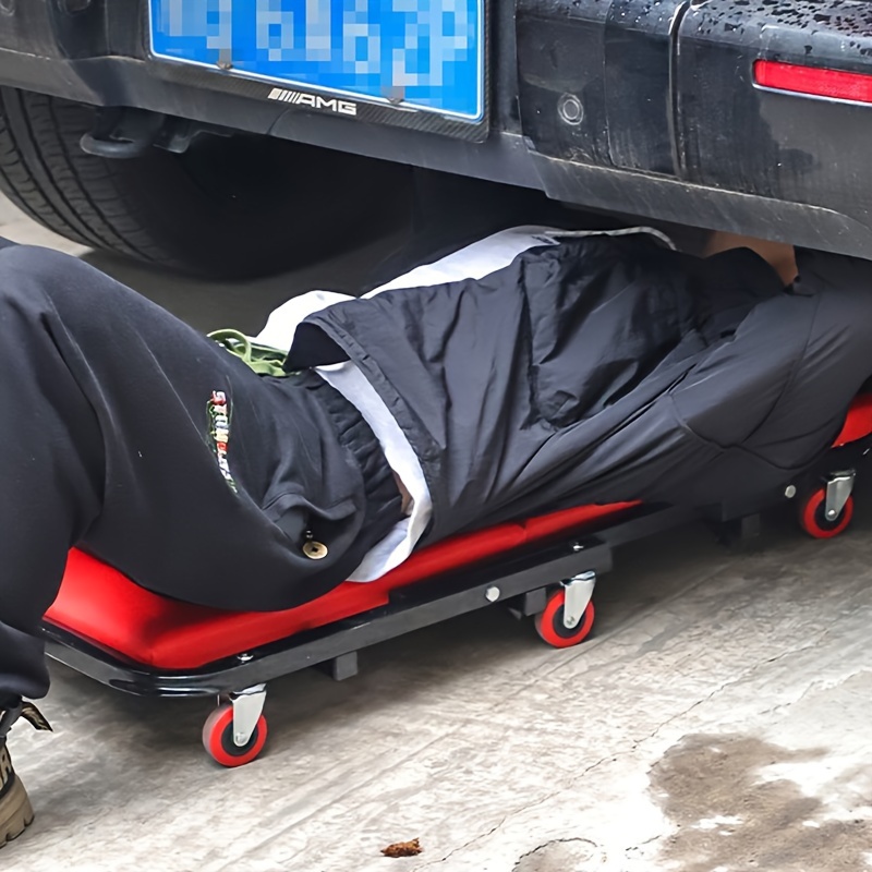 36 Inch 2-In-1 Z Crawling Seat a Garage Chair That Can Hold Around 500 Pounds, Features an Adjustable Rolling Folding Design for Car Repairs, And Comes with 6 Heavy-Duty Swivel Casters Measuring 2.5 Inches Each 10 36 Inch 2-In-1 Z Crawling Seat a Garage Chair That Can Hold Around 500 Pounds, Features an Adjustable Rolling Folding Design for Car Repairs, And Comes with 6 Heavy-Duty Swivel Casters Measuring 2.5 Inches Each - Image 10