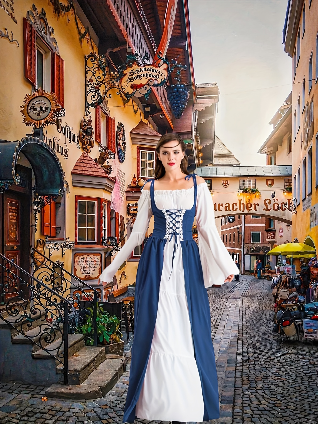 2 szt. a dress i an ) średniowieczna renesansowa - Temu Poland