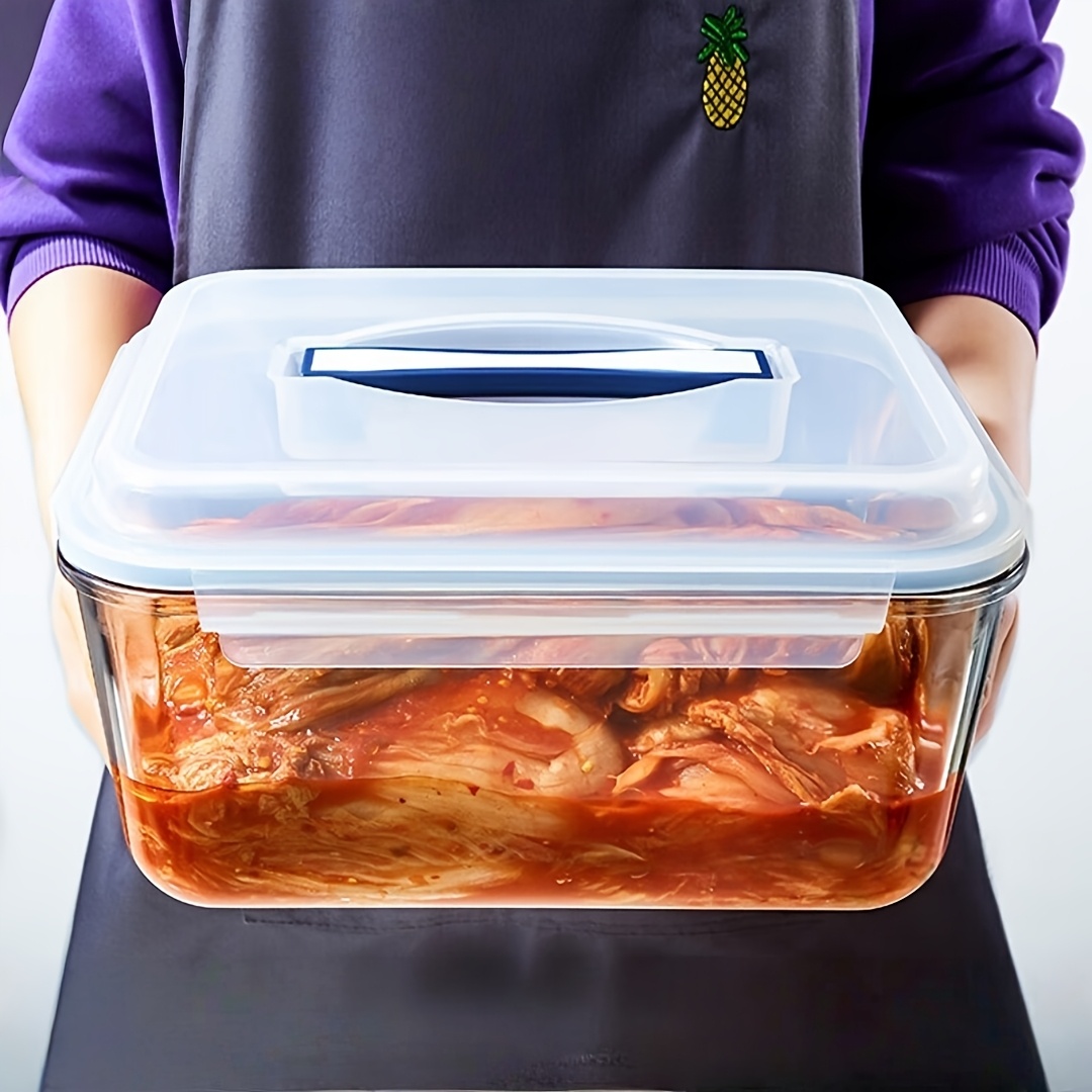 Image of Extra Large High Borosilicate Glass Food Storage Container, 6.5l/220oz/6500ml, With Airtight Lid, Suitable For Roast Turkey, , Baked Dishes, Fruits, Parties, Oven, Fridge, Dishwasher Safe