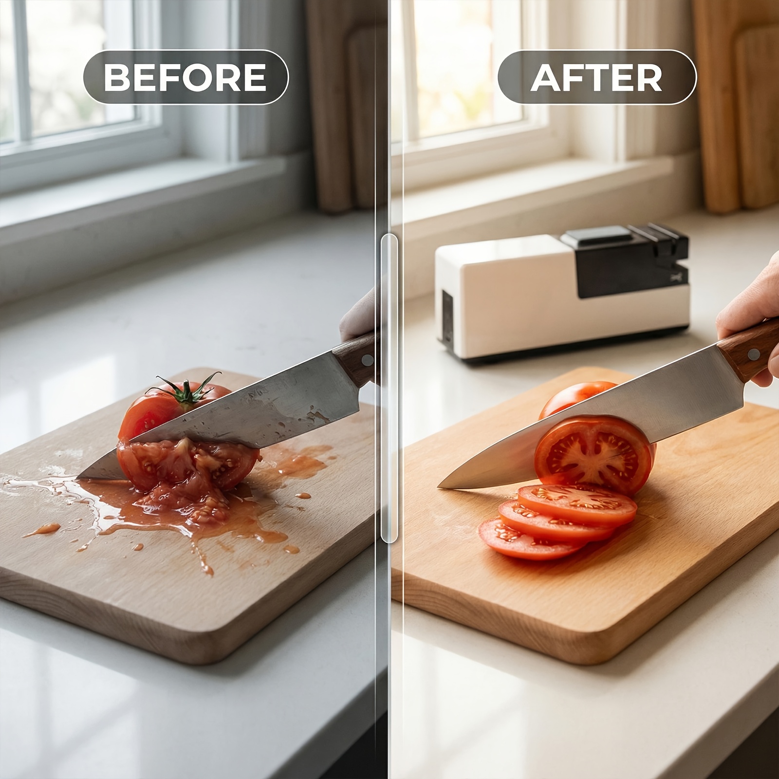 Electric Kitchen Sharpener, USB Rechargeable