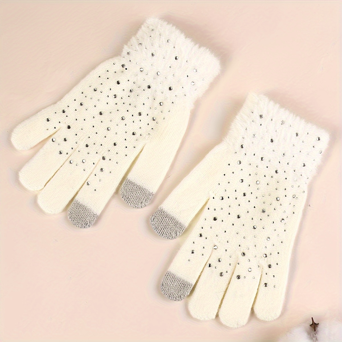 fleece gloves function elastic Temu Canada