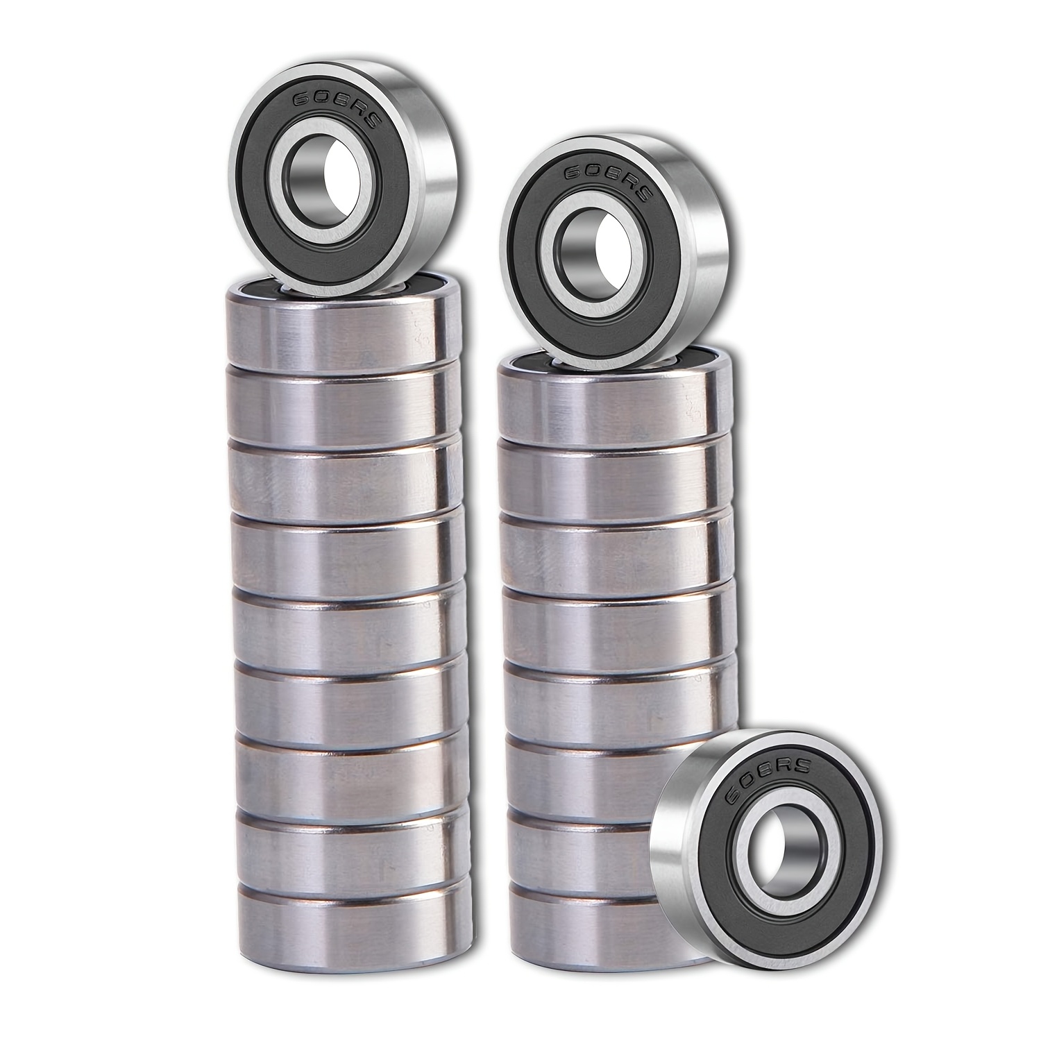 20pcs 608 2rs Ball Bearings – Bearing And Double Sealed Miniature Deep Ball Bearings (8mm X 22mm X 7mm) (608 2rs)