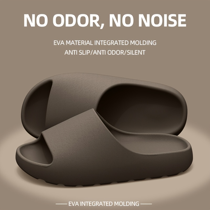 Women'S EVA Slip-On Slippers - Lightweight, Non-Slip, Soft Thick Sole, Casual Height Increase, All-Season Indoor Shoes, Black, Comfortable House Slippers | Soft Thick Sole Slippers | Slipon Comfort, House Slippers