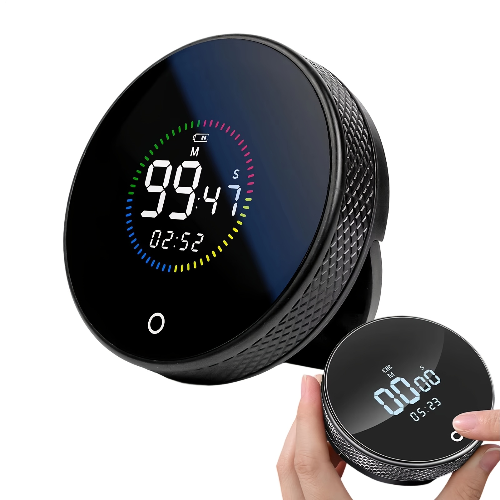 TEMU Kitchen Timer Rechargeable Magnetic Mount Countdown With Led Display Screen Egg Timers For Kitchen For Bbq Food Egg Chicken