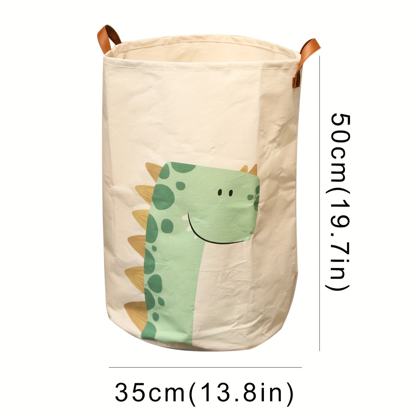 Cartoon Polyester Fabric Handle Foldable Laundry Basket 1pc, Laundry Baskets