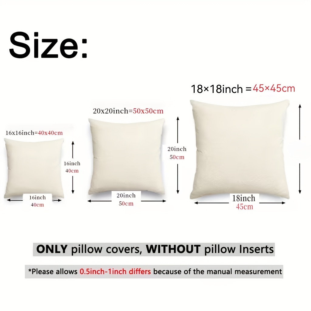 4pcs Holiday Neutral Decor Sofa Pillow Cover Soft Chenille Pillow Cover Farmhouse Bohemian Cushion Cover for Modern Farmhouse Home Decor Sofa Bedroom Living Room Party Decor