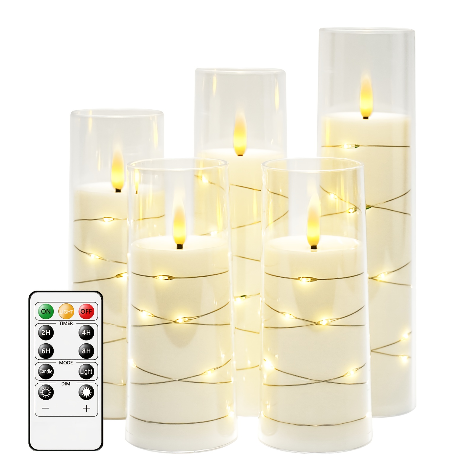 

Nimiko 5pcs Led - Battery-, -controlled For , For Christmas & Halloween Decorations,