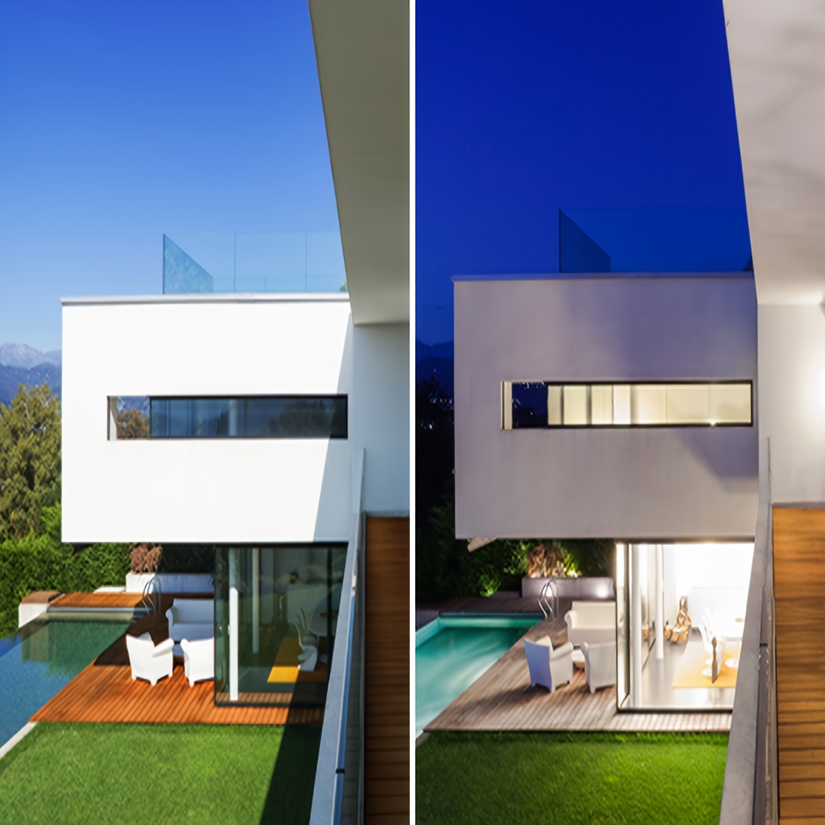 ANRAN Caméras de sécurité solaires sans fil pour l'extérieur, protection de la maison, caméra de surveillance avec panneau solaire, projecteur, détection PIR, compatible avec Alexa, C2 Blanc, stockage cloud uniquement