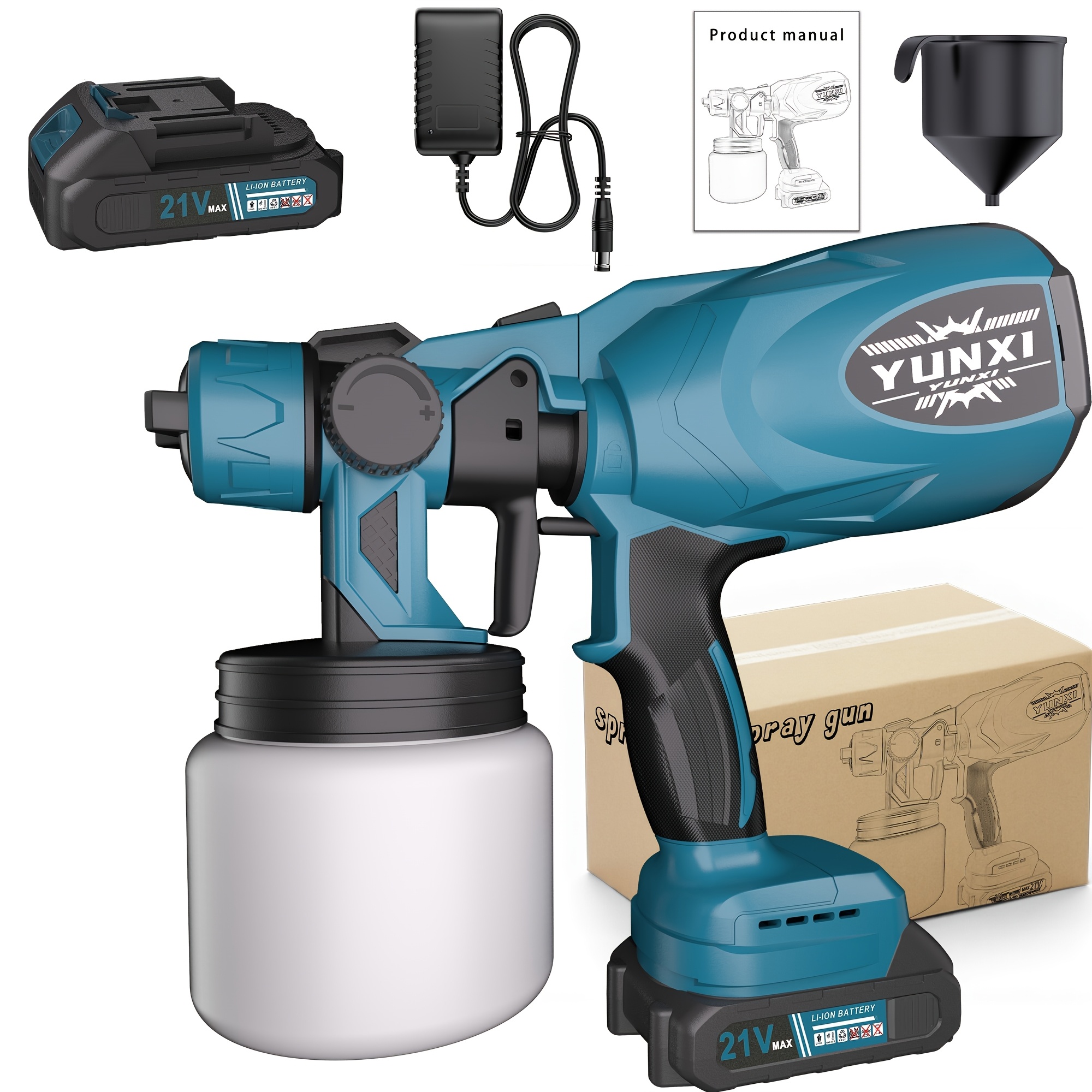 The Newly Upgraded Electric Spray Paint Gun, Portable Design Spray Paint Gun, Multi , Adjustable Spray And , Designed To Improve And To Clean, Suitable As A Gift For Family , Optional