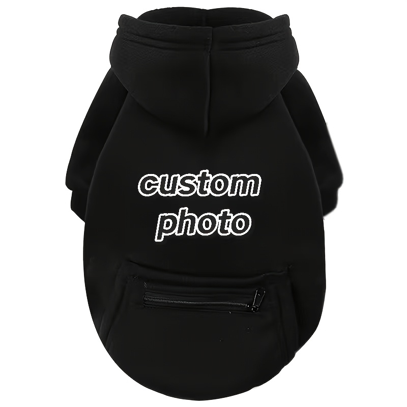 TEMU 1pc Custom Pattern/ Dog Sweatshirt, Autumn/winter Dog Hoodie With Pocket, Warm Dog Sweatshirt Jacket, Dog Chihuahua Clothing, Puppy Cat Apparel,