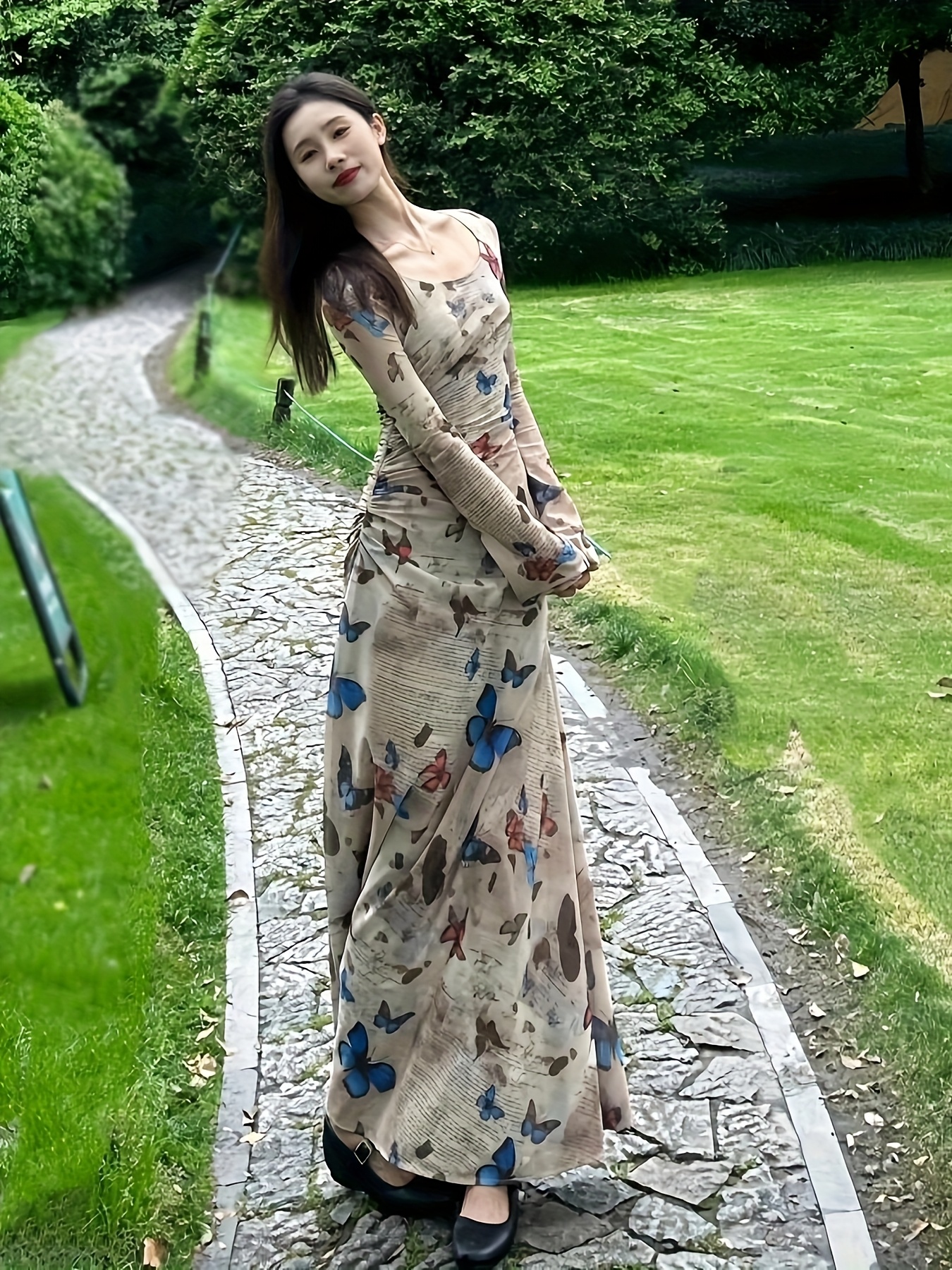 hoco dresses long sleeve flowy Off Shoulder Long Sleeve Homecoming Dress for Juniors – TANYA BRIDAL main image 1