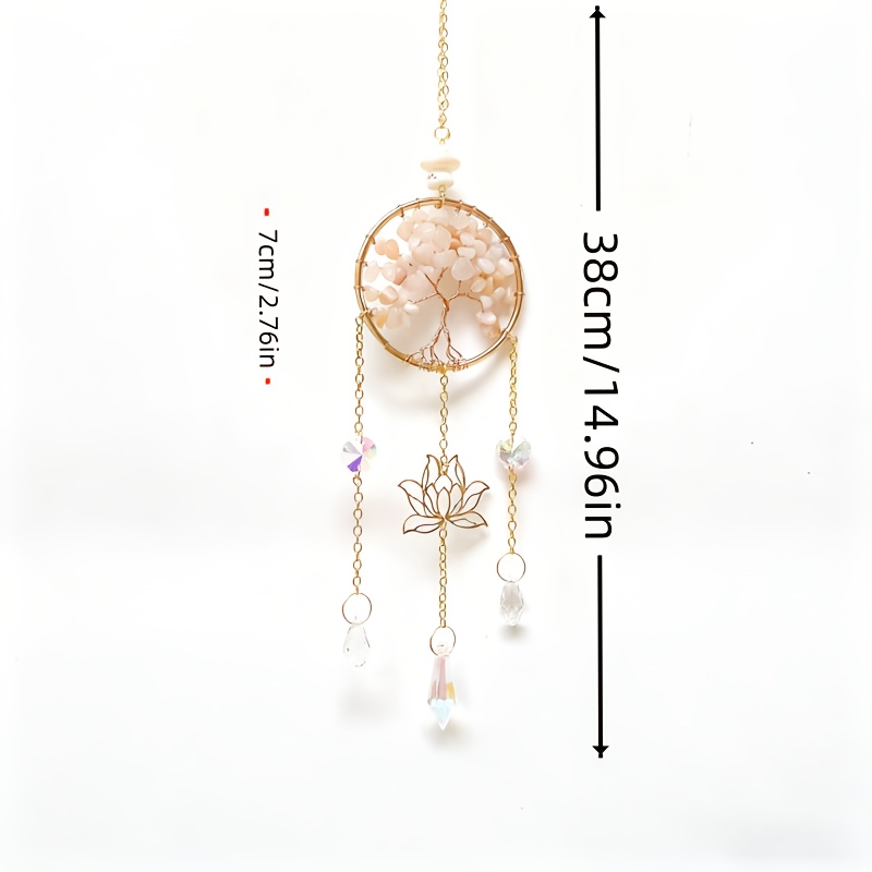 TEMU 1pc Light Catcher - Bohemian | Chakra Crystal Bead Jewelry, Suitable For Home Window Display, Wedding Decoration And Holiday Themes, Window