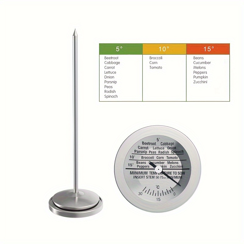 Probe Compost Soil Thermometer Water Temperature Ground Temu United