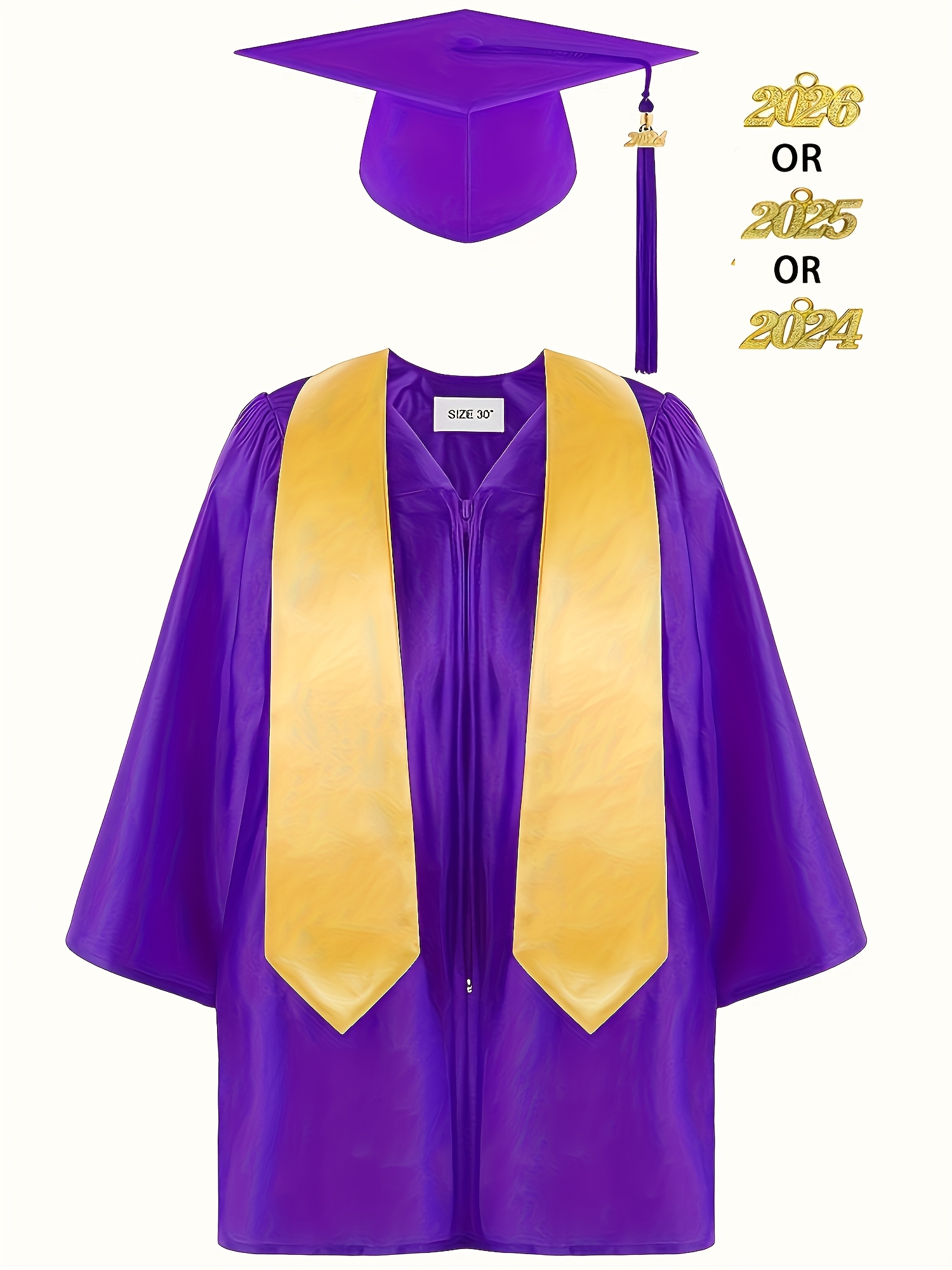 4pcs set of 3-8Y   graduation dresses,   kindergarten and   school graduation costumes, bachelor s dress,   gown +   hat +   tassel +   shawl