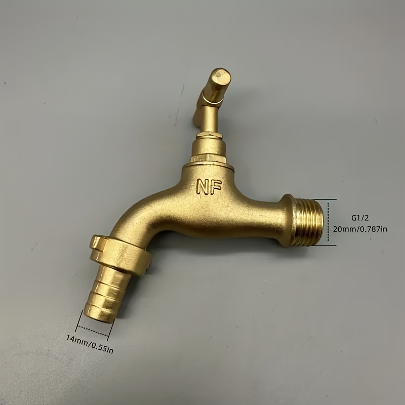 1pc Thickened Copper Alloy Faucet, Outdoor Faucet For Water Use, Suitable For Garden Irrigation