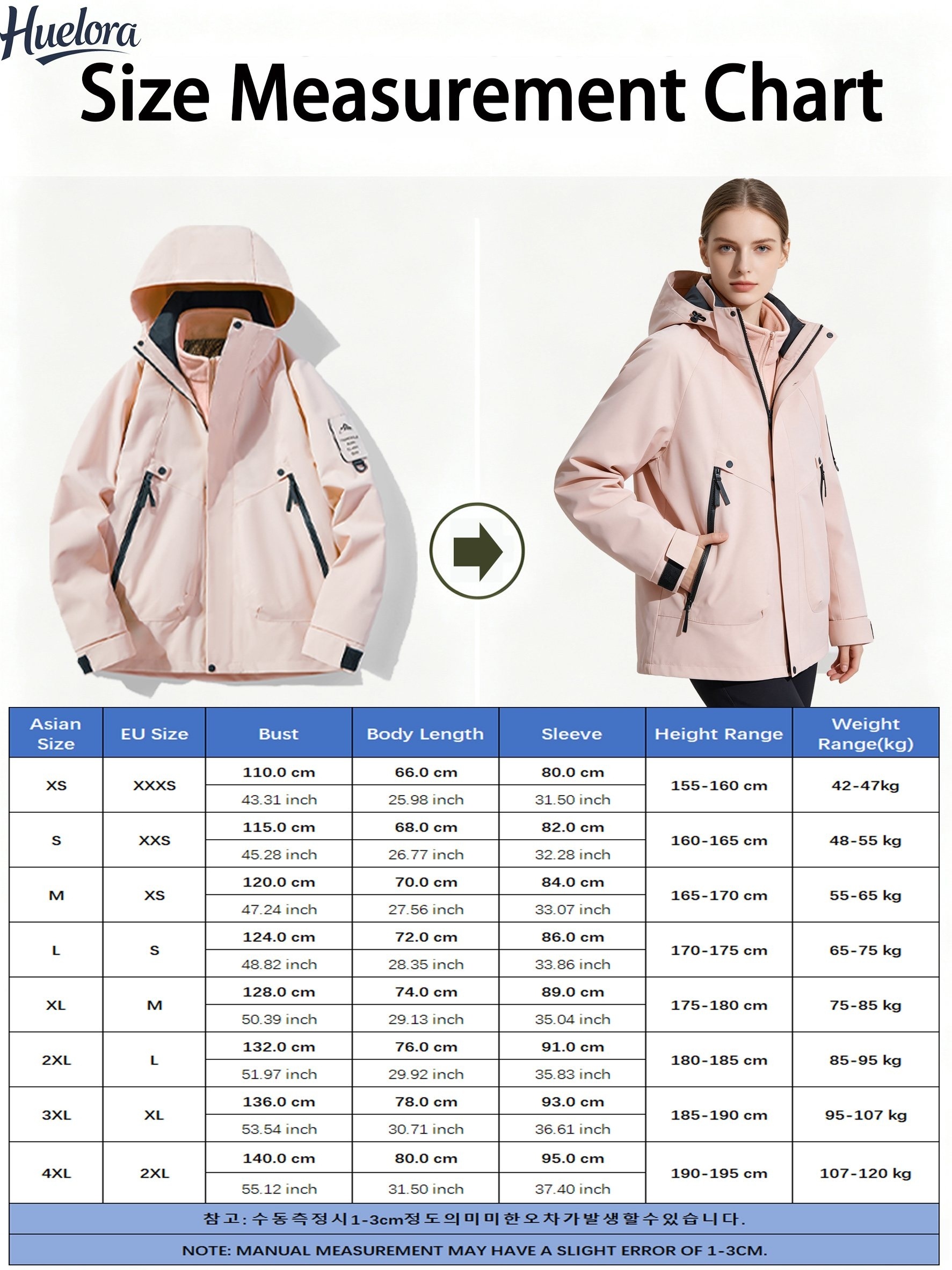 Men's 3-in-1 Jacket, High-End Solid Color Detachable Liner Set