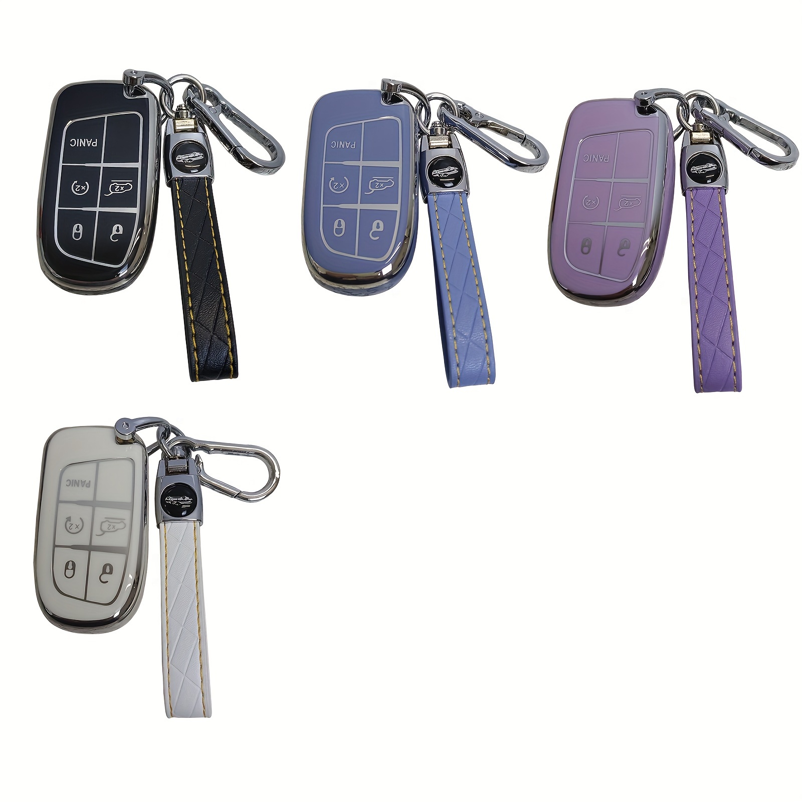 Jeep Key Fob Cover Premium Soft Tpu Protective Key Case - Temu