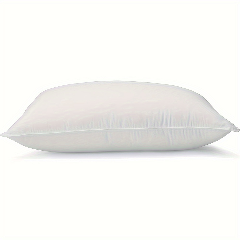 1/2pcs And Down White Pillow Inserts, Soft 100% Bed Sleeping Hotel Home Collection Pillow, Perfect For Side, Back And Stomach Sleepers