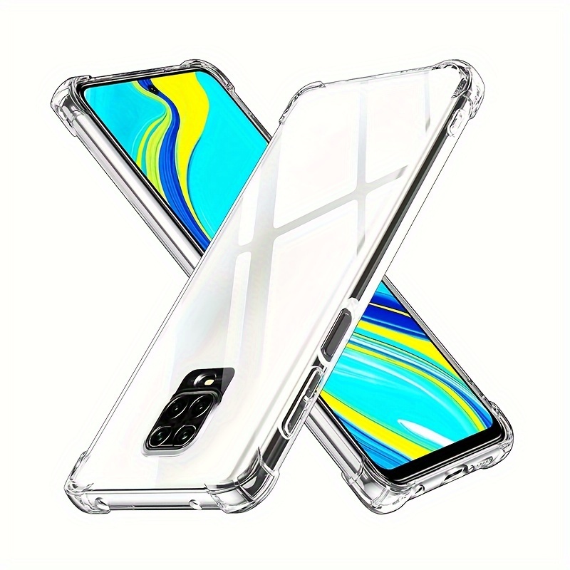 

Clear Case Camera Protection Transparent Anti-shock Protective Cover For Xiaomi Redmi Note 9s/ Xiaomi Pro