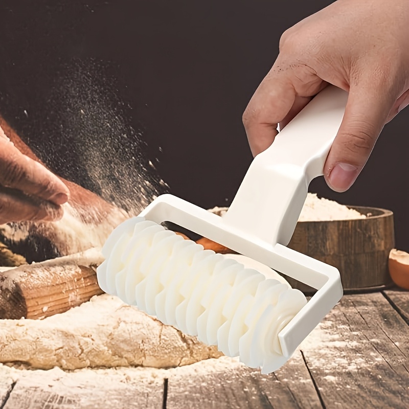 TEMU 1pc Plastic Baking Tool - Mesh Cutter, Rolling Pin, Pizza Cutter & Mold For Perfect Results