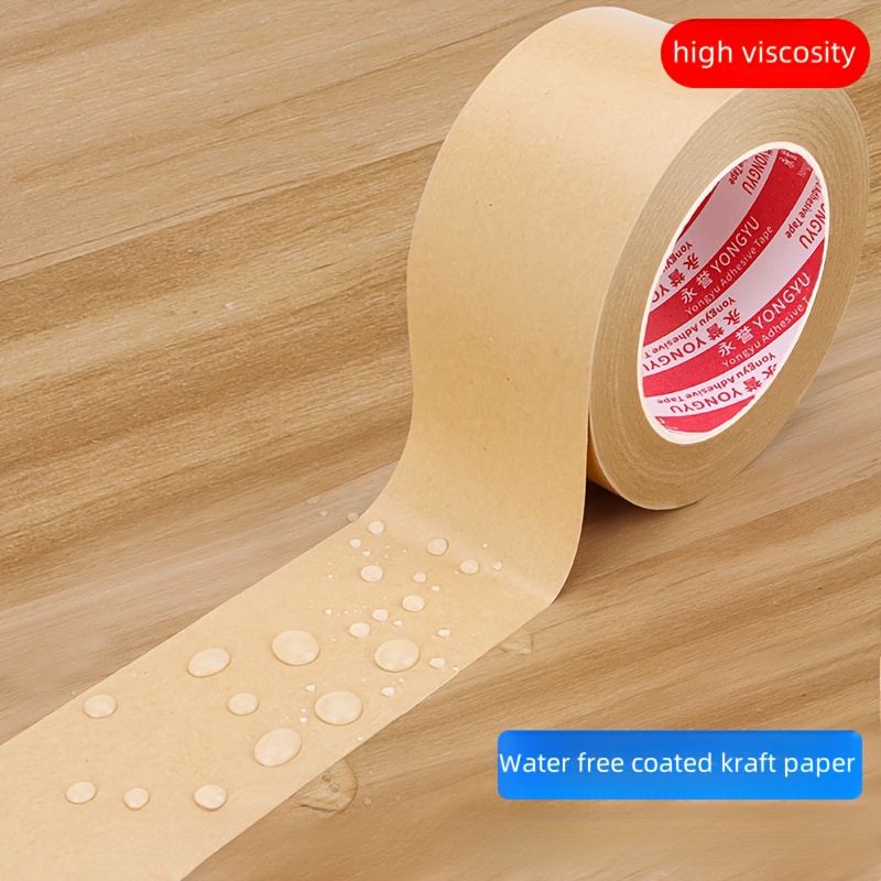 

High-quality Paper Tape - Extended, Peelable & Self-adhesive For Sealing, Packing & Moving, Leather Tape, No Film Cover, Biodegradable