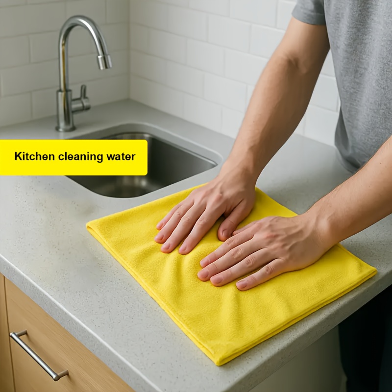 Lint-Free Microfiber Cleaning Towels for Kitchen