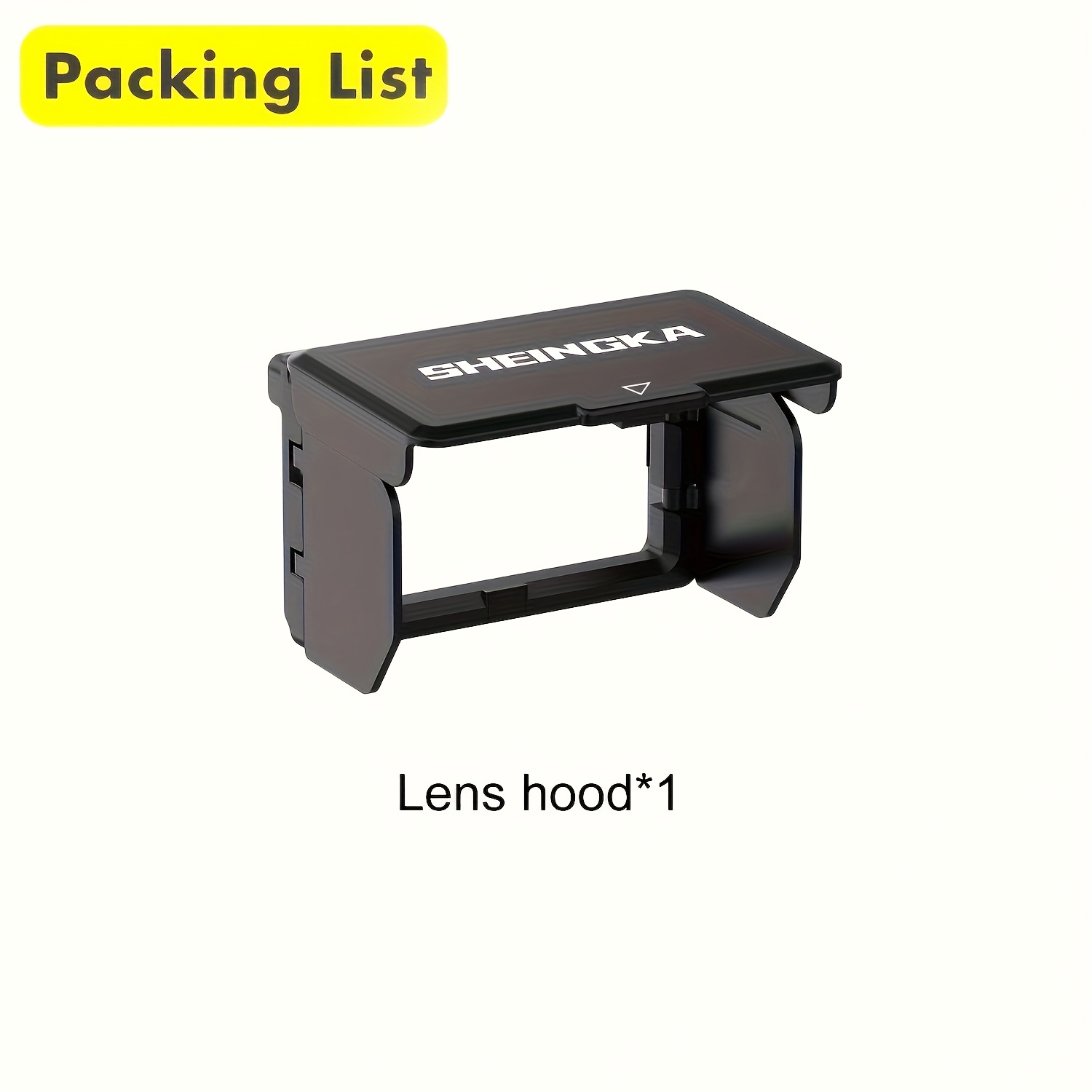 E-shop Sonnenblenden-Objektivschutzabdeckung für DJI Pocket 3, Kunststoffgehäuse, entspiegelte Objektivkappe, Handheld-Gimbal-Kamerablende