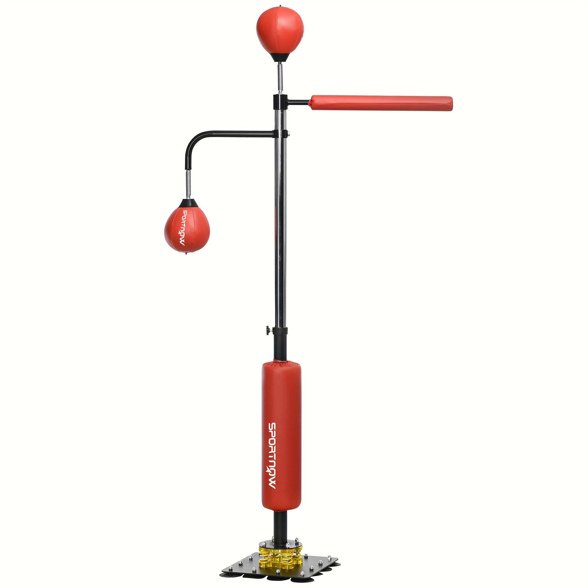 

Soozier 4'7"-6'8" Bag Stand Bag And Bar , Reflex Bag Suction And -absorbing , Red