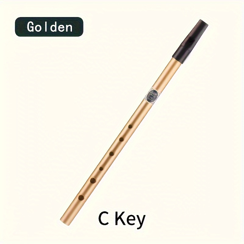 TEMU [customer Favorite] Ensemble Essential, Beginner-friendly Aluminum Alloy Irish Tin Whistle / - Beginners & Ensemble Performances