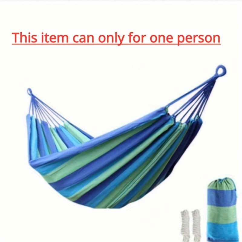 

Outdoor Garden Camping Hammock With Tree Straps For Hanging, Durable Hammock Holds Up To 450lbs, Portable Hammock With Travel Bag Perfect For Outdoor/indoor Patio Backyard Camping (102.36x31.5inch)