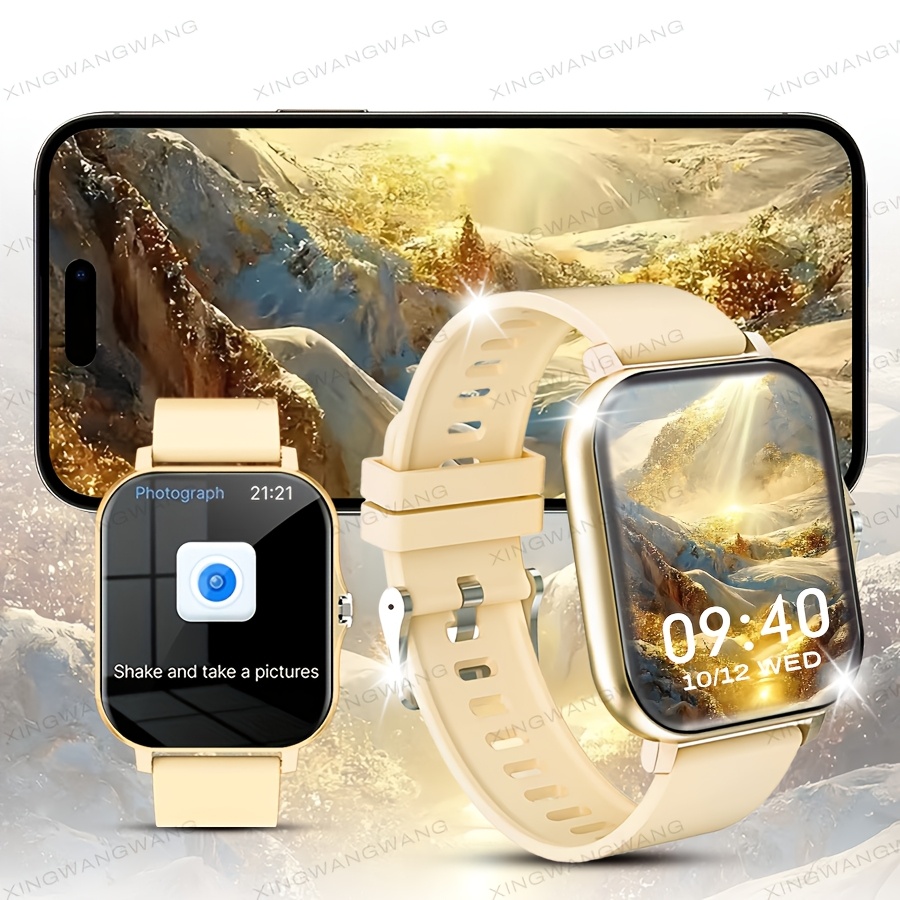   2024 hot   83 inch high definition full screen touch mens and womens sports smartwatch dial answer calls call message reminder multifunctional smartwatch suitable for iphone and   smartphones details 4