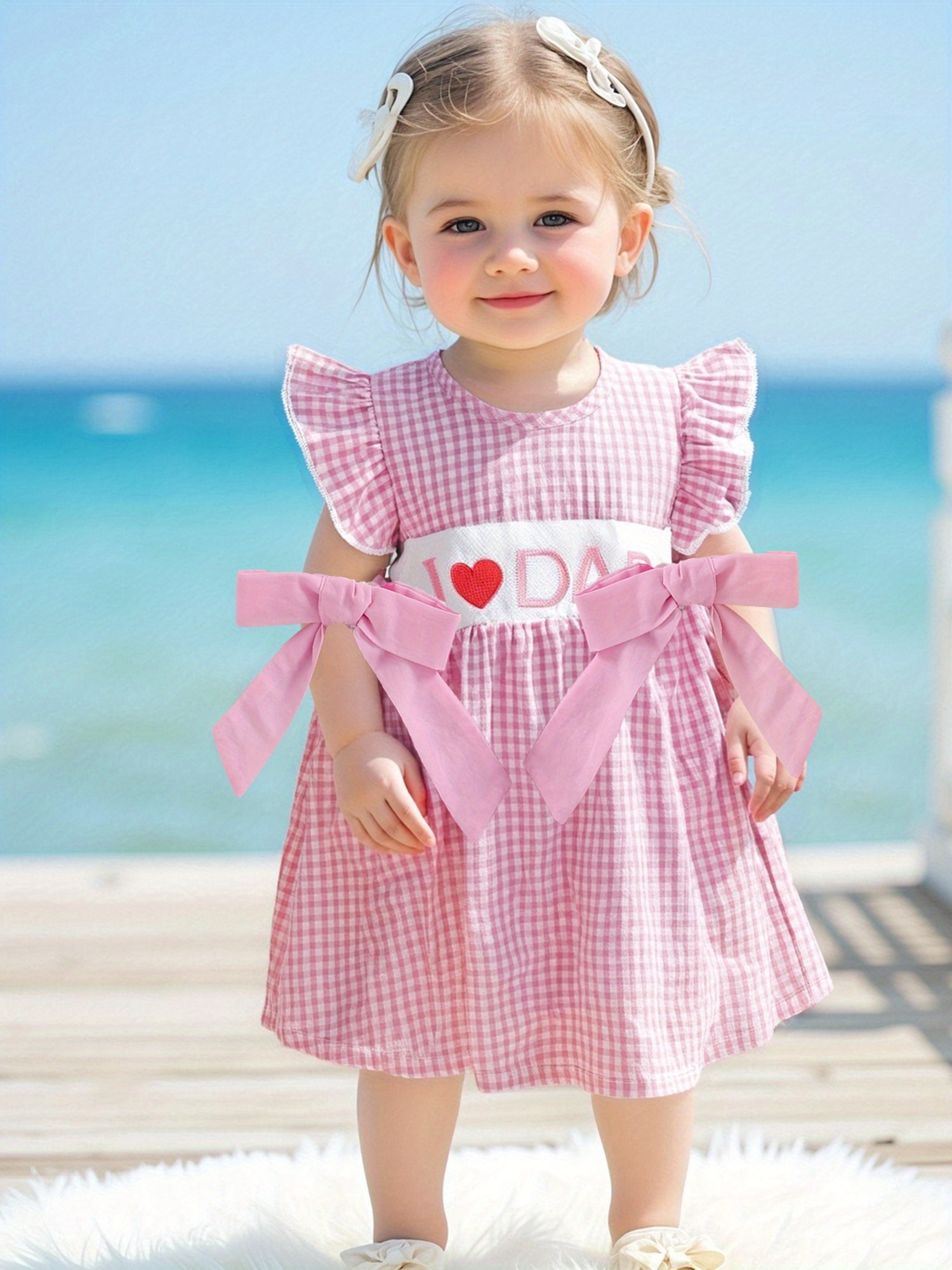 baby girl summer dress baby girl fathers day outfits daddy Temu