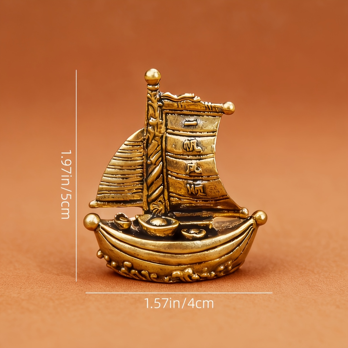 TEMU 1 pièce Petit Ornement Smooth Sailing, Artisanat Figurine Décorative pour Maison, Salon, Entrée, Bureau, Bureau de Table, Animal de Compagnie à