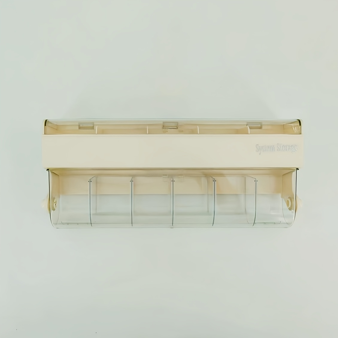 fashionable beige hair accessory storage box multi layer dustproof and waterproof storage box suitable for jewelry headbands clips etc wall mounted no drilling required jewelry box jewelry boxes Product details 6