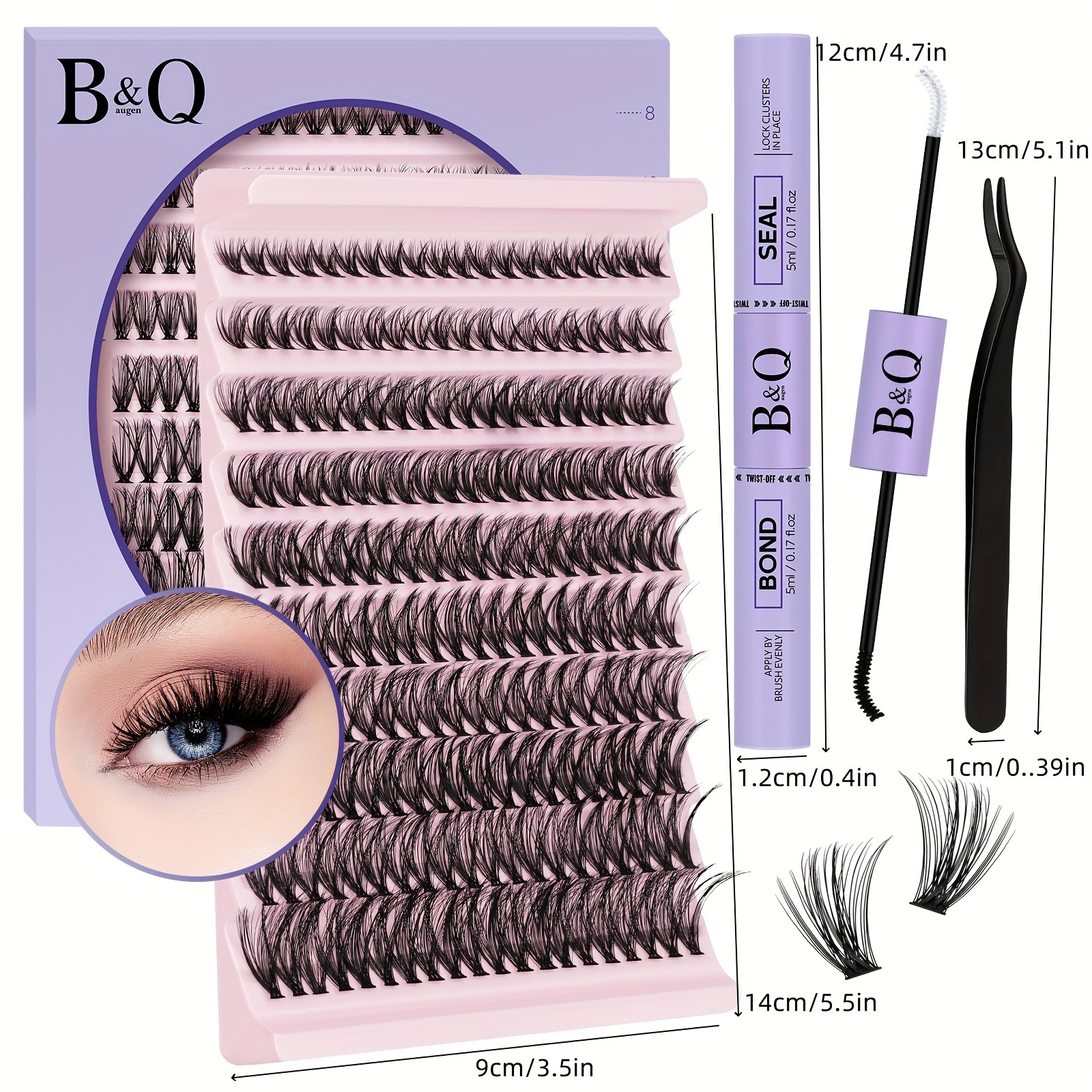 

Diy Kit Kit D Eyelashes And , Tool Diy (kit, 40d-0.07d-8-18mix) For