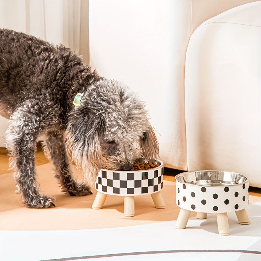 

Stainless Steel Pet Bowl For Cats & Small Dogs - , Spill-proof With Non-slip Stand, Perfect Christmas Gift