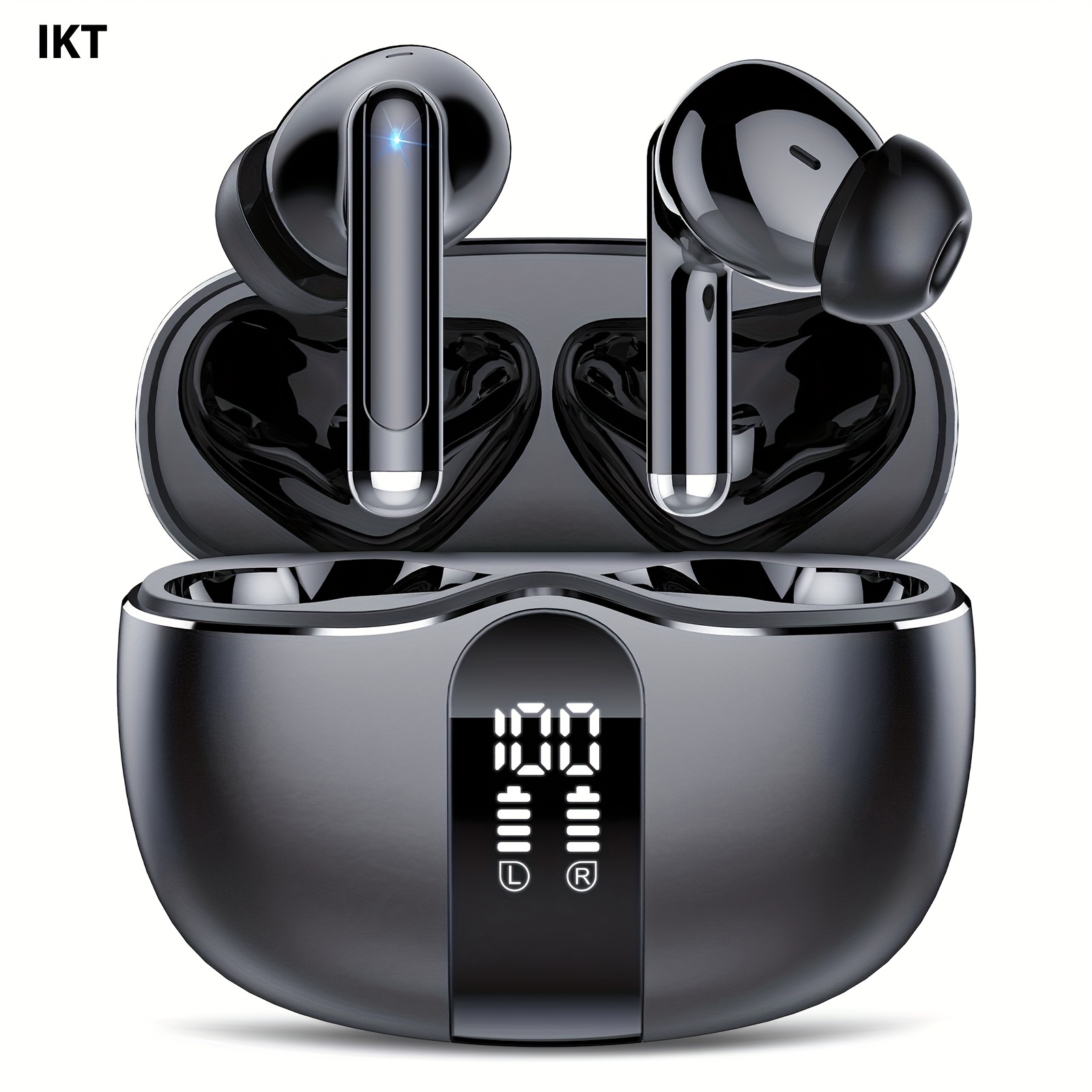 

Ikt S56 Wireless Earphone-long , Type-c Fast Charging, Noise Cancellation, , Compatible, In-ear Headphones With Charging Station For Iphone And