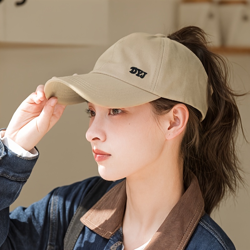 womens baseball hat womens ponytail Temu Sweden