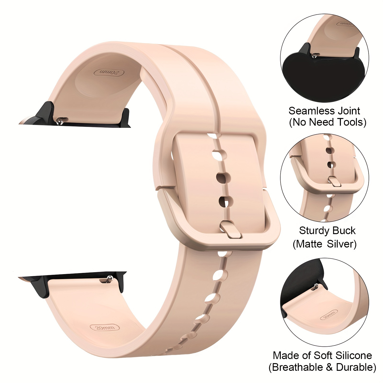 Silicone Strap For Amazfit GTS 4 mini GTS2 Mini Wristband 20mm WatchBand  For Amazfit Bip 3