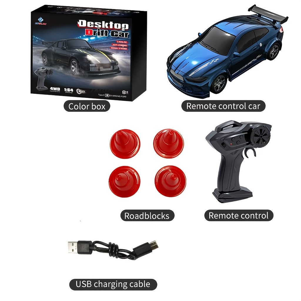 Kf20 4wd Mini Rc Car - Full Proportional 2.4ghz Desktop & Collectible Anime-style Model In | Handheld Racing Toy