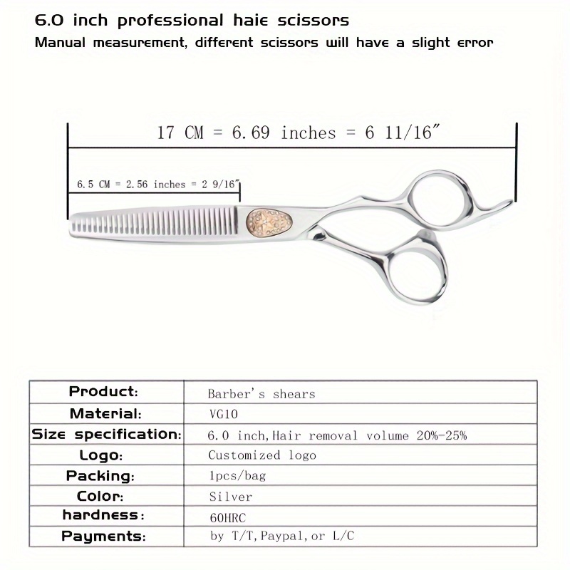 Professional Hair Thinning Shears Men Women Stainless Temu
