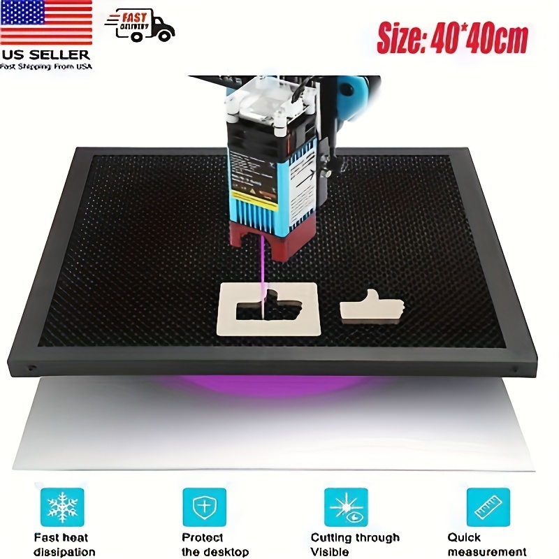 

Honeycomb Working Table, Honeycomb Laser Bed With Aluminum Plate 500mm X 500mm 400mm X 400mm Honeycomb Work Panel Rapid Heat Dissipation Honeycomb Laser Engraver Cutter