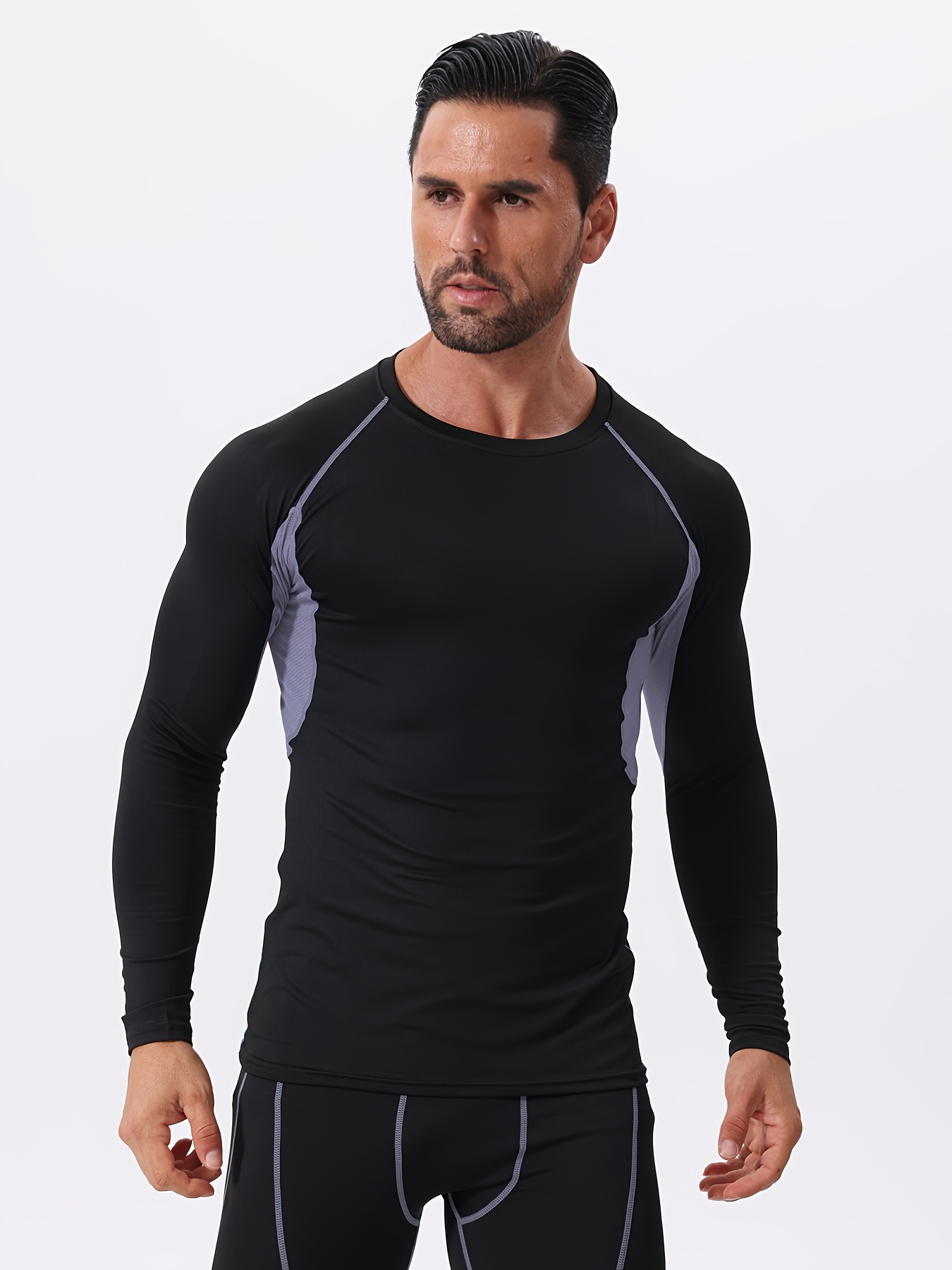 t shirt moulant à couleurs homme t shirt sport à Temu Switzerland