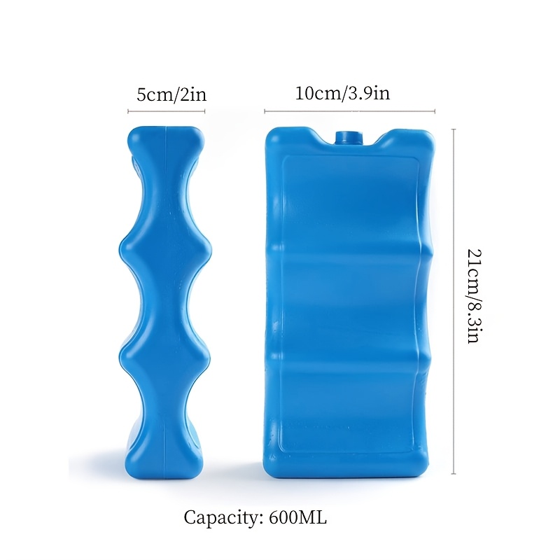 Insulated Ice Packs For Coolers, Breastmilk Storage, Lunch Boxes - Long-lasting Reusable Freezer Ba