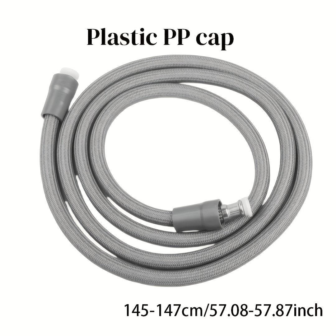 Extended 150Cm Anti-Tangle Shower Hose with Quick-Connect Interface