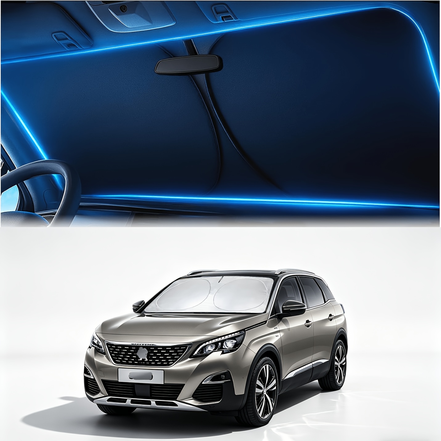TEMU For 2000-2023 2024 2025 2026 Sun Protection Front Windscreen Inside Windscreen Parasol Sun Visor Cooling Uv Protection